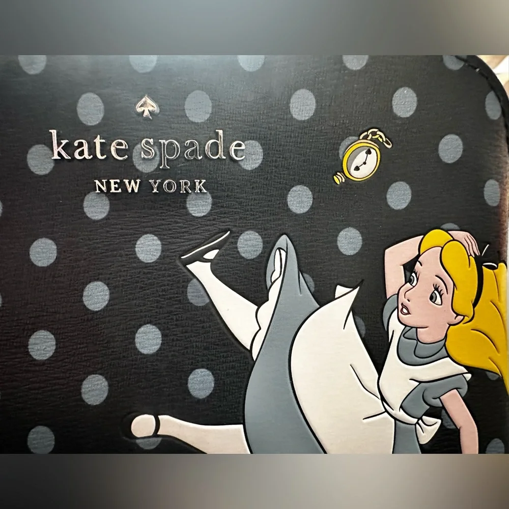 NWOT Kate Spade X Disney Alice in Wonderland Makeup Bag - Limited Edition Collab - Picture 6 of 9